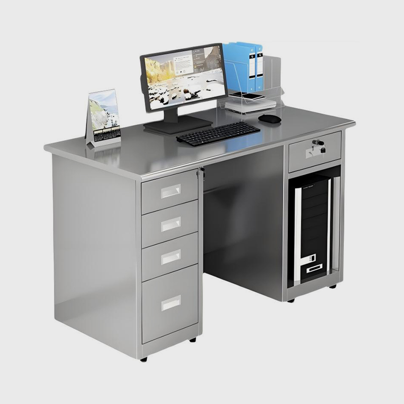 Hindi kinakalawang na asero na walang alikabok na computer desk